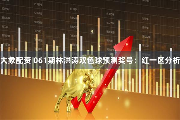 大象配资 061期林洪涛双色球预测奖号：红一区分析