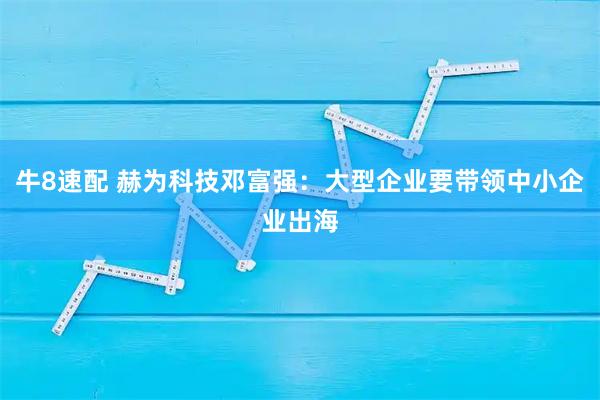 牛8速配 赫为科技邓富强:大型企业要带领中小企业出海